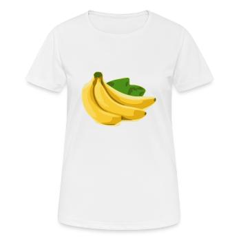 bananes - T-shirt respirant Femme - blanc - Devant - AI Model Female 172 dark (172cm)