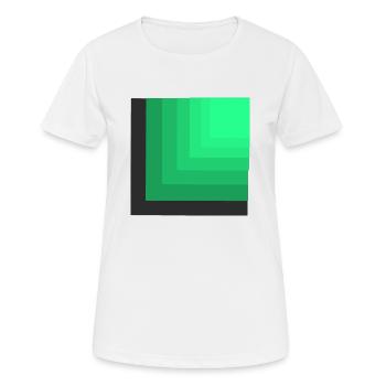 Couleurs vertes - T-shirt respirant Femme - blanc - Devant - AI Model Female 172 dark (172cm)