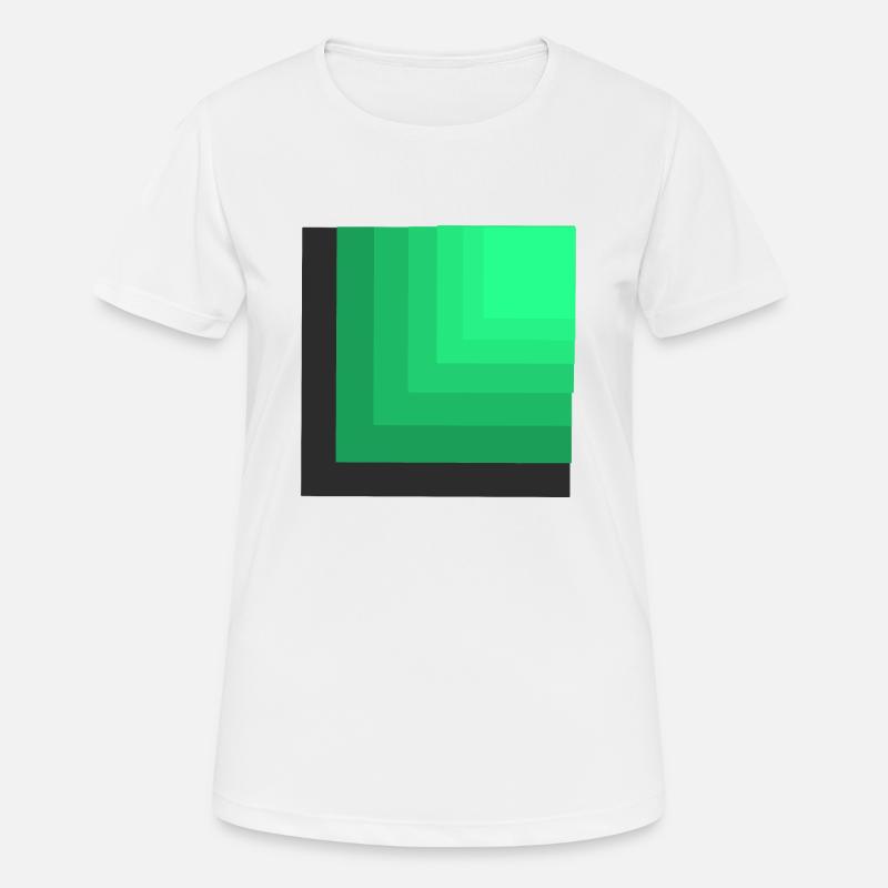 Colors green - Women's Breathable T-Shirt - white