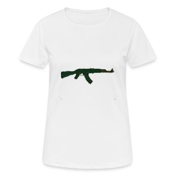 Kalashnikov AK 47 - T-shirt respirant Femme - blanc - Devant - AI Model Female 172 dark (172cm)