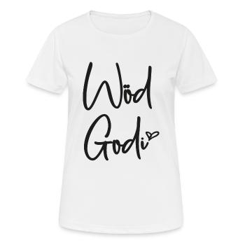 Wöd Godi Tolle Godi Taufpatin Österreich Sprüche - Frauen T-Shirt atmungsaktiv - Weiß - Vorne - AI Model Female 172 dark (172cm)