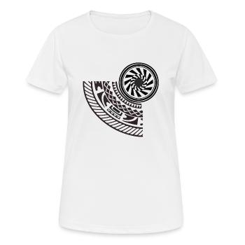Maori - T-shirt respirant Femme - blanc - Devant - AI Model Female 172 dark (172cm)