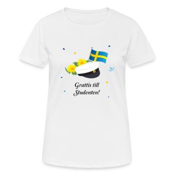 Abschlussfeier 2024 Abiturfeier - Frauen T-Shirt atmungsaktiv - Weiß - Vorne - AI Model Female 172 dark (172cm)