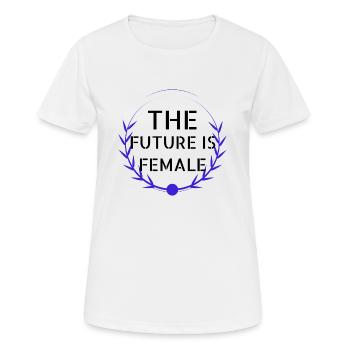 feminism - - Women's Breathable T-Shirt - white - Front - AI Model Female 172 dark (172cm)