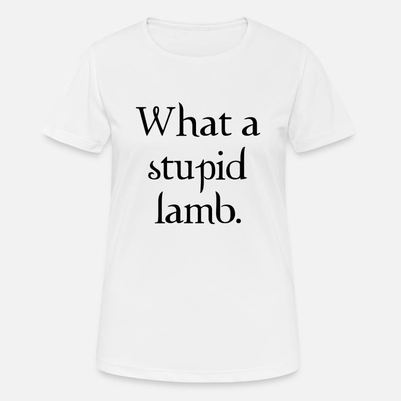 What a stupid lamb - Women's Breathable T-Shirt - white