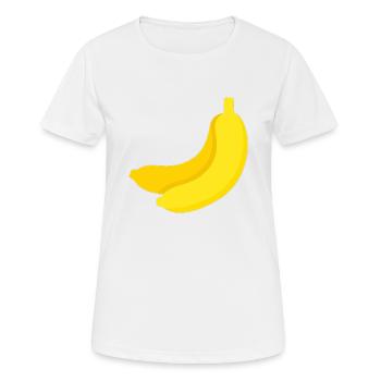 Banane - T-shirt respirant Femme - blanc - Devant - AI Model Female 172 dark (172cm)