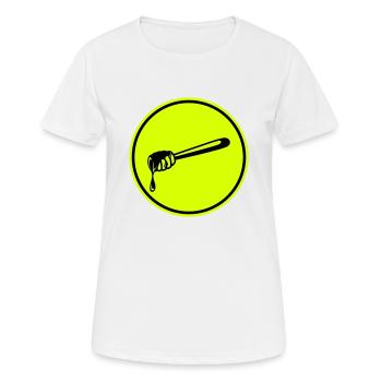 Stockmeißel Symbol imker - Frauen T-Shirt atmungsaktiv - Weiß - Vorne - AI Model Female 172 dark (172cm)