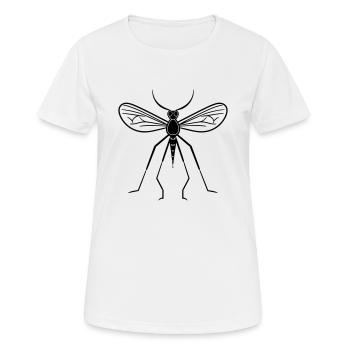 Moustique - T-shirt respirant Femme - blanc - Devant - AI Model Female 172 dark (172cm)