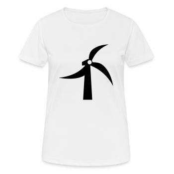 Eolienne - T-shirt respirant Femme - blanc - Devant - AI Model Female 172 dark (172cm)