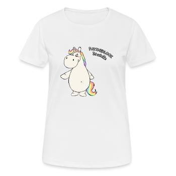 Partnerlook ist scheiße - rechts - Frauen T-Shirt atmungsaktiv - Weiß - Vorne - AI Model Female 172 dark (172cm)