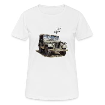 Willys - Frauen T-Shirt atmungsaktiv - Weiß - Vorne - AI Model Female 172 dark (172cm)