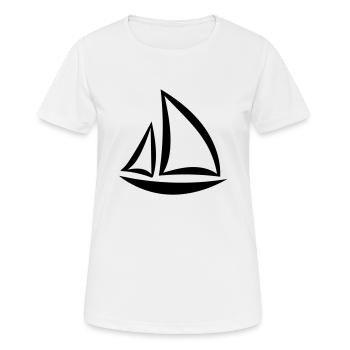 boat - Women's Breathable T-Shirt - white - Front - AI Model Female 172 dark (172cm)