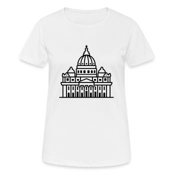 Home of Pontifex - Frauen T-Shirt atmungsaktiv - Weiß - Vorne - AI Model Female 172 dark (172cm)