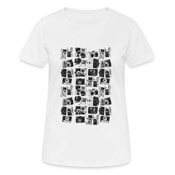 caméras classiques - T-shirt respirant Femme - blanc - Devant - AI Model Female 172 dark (172cm)