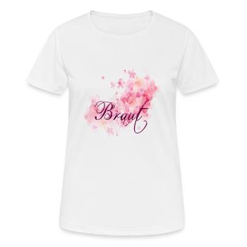 Braut - Frauen T-Shirt atmungsaktiv - Weiß - Vorne - AI Model Female 172 dark (172cm)