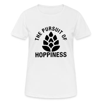 La quête pour sauter - sauter le cadeau de la bière - T-shirt respirant Femme - blanc - Devant - AI Model Female 172 dark (172cm)