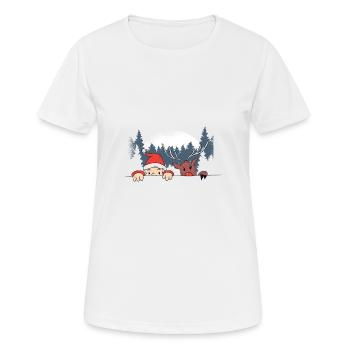 Père noël père noël - T-shirt respirant Femme - blanc - Devant - AI Model Female 172 dark (172cm)