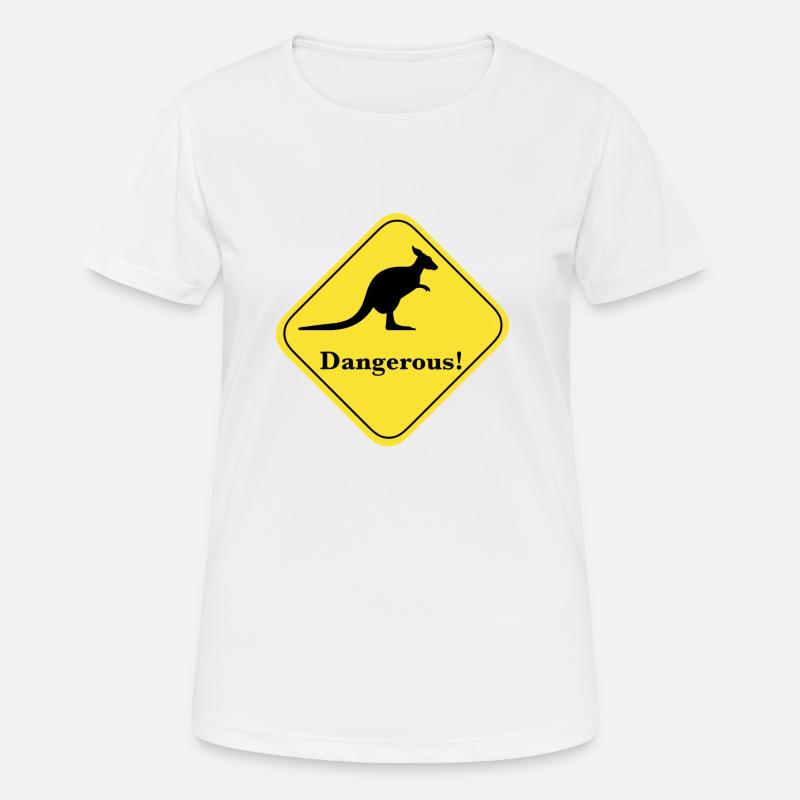 Dangerous kangaroo - Women's Breathable T-Shirt - white