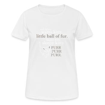 Soft Kitty Warm Kitty T Shirt - Women's Breathable T-Shirt - white - Front - AI Model Female 172 dark (172cm)