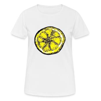 Citron de Manchester - T-shirt respirant Femme - blanc - Devant - AI Model Female 172 dark (172cm)