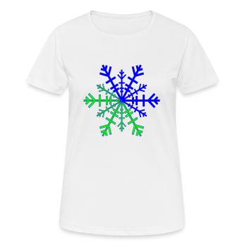 Hiver étoile de noël - T-shirt respirant Femme - blanc - Devant - AI Model Female 172 dark (172cm)
