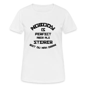 Styrie - T-shirt respirant Femme - blanc - Devant - AI Model Female 172 dark (172cm)