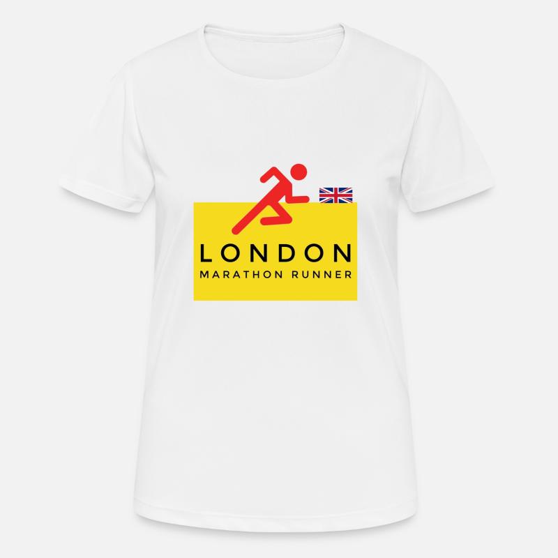 London Marathon - Women's Breathable T-Shirt - white