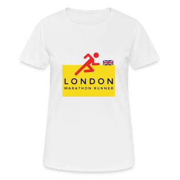 London - Frauen T-Shirt atmungsaktiv - Weiß - Vorne - AI Model Female 172 dark (172cm)
