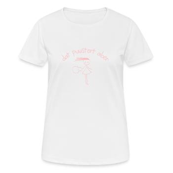 Dat puustert aber (pink) - Shirt für Damen - Frauen T-Shirt atmungsaktiv - Weiß - Vorne - AI Model Female 172 dark (172cm)