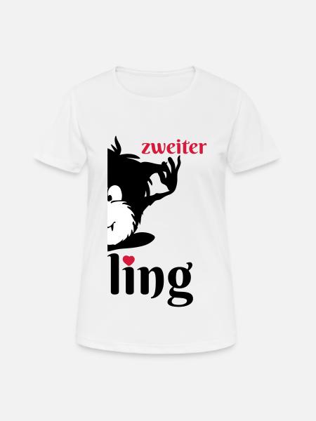 Monster Smuffel zweiter Zwilling geteilt - Frauen T-Shirt atmungsaktiv - Weiß