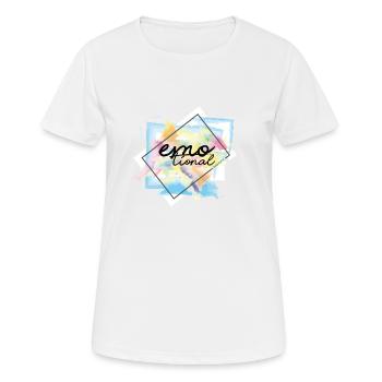 emotionally emotional world - Women's Breathable T-Shirt - white - Front - AI Model Female 172 dark (172cm)