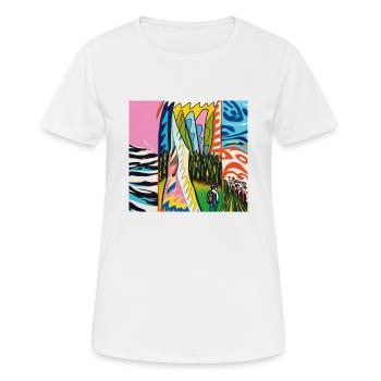 1000038773 - T-shirt respirant Femme - blanc - Devant - AI Model Female 172 dark (172cm)