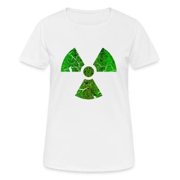 Radioactive - Grunge Texture - Frauen T-Shirt atmungsaktiv - Weiß - Vorne - AI Model Female 172 dark (172cm)