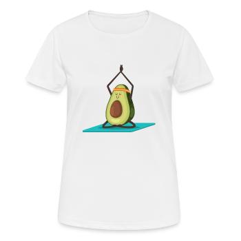 Avocado - Frauen T-Shirt atmungsaktiv - Weiß - Vorne - AI Model Female 172 dark (172cm)