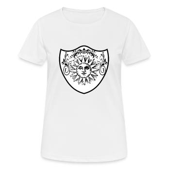 coat of arms - Women's Breathable T-Shirt - white - Front - AI Model Female 172 dark (172cm)