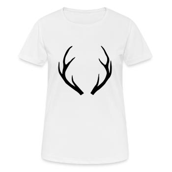 Bois majestueux - T-shirt respirant Femme - blanc - Devant - AI Model Female 172 dark (172cm)