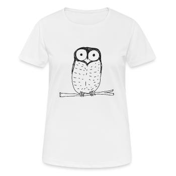 Sweet tawny owl, little owl - Women's Breathable T-Shirt - white - Front - AI Model Female 172 dark (172cm)