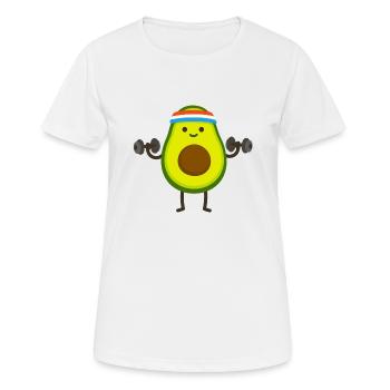Avocado - Frauen T-Shirt atmungsaktiv - Weiß - Vorne - AI Model Female 172 dark (172cm)