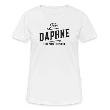 Team Daphne Lifetime Member Personalized Name - Women's Breathable T-Shirt - white - Front - AI Model Female 172 dark (172cm)