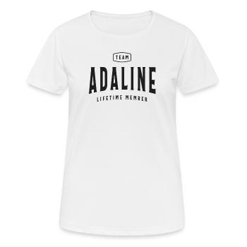 Team Adaline Lifetime Member Personalized Name - Women's Breathable T-Shirt - white - Front - AI Model Female 172 dark (172cm)