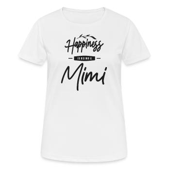 Frauenglück ist, eine Mimi zu sein - Muttertag - Frauen T-Shirt atmungsaktiv - Weiß - Vorne - AI Model Female 172 dark (172cm)