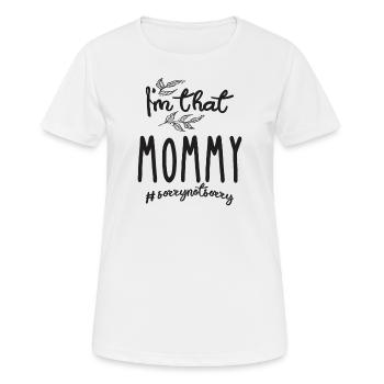 Je suis cette maman - Mère - T-shirt respirant Femme - blanc - Devant - AI Model Female 172 dark (172cm)