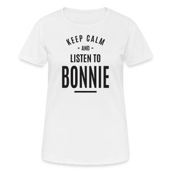 Bonnie Personalized Name - Women's Breathable T-Shirt - white - Front - AI Model Female 172 dark (172cm)
