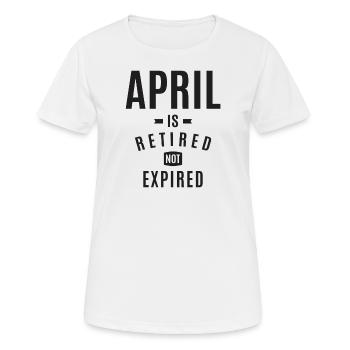 April Personalized Name - Women's Breathable T-Shirt - white - Front - AI Model Female 172 dark (172cm)
