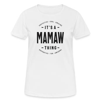 Mamaw's Got Jokes - für Mütter und Omas - Frauen T-Shirt atmungsaktiv - Weiß - Vorne - AI Model Female 172 dark (172cm)