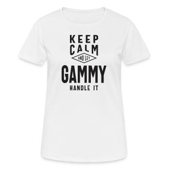 Gammy Power - Design for Moms and Grandmas - Women's Breathable T-Shirt - white - Front - AI Model Female 172 dark (172cm)