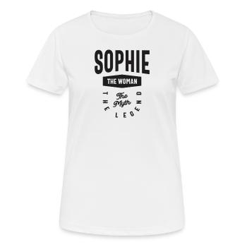 Sophie The Woman The Myth The Legend - Women's Breathable T-Shirt - white - Front - AI Model Female 172 dark (172cm)