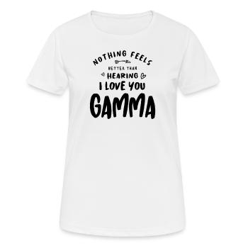 I Love You Gamma - Mother's Day - Women's Breathable T-Shirt - white - Front - AI Model Female 172 dark (172cm)