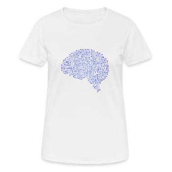 Conception geek - T-shirt respirant Femme - blanc - Devant - AI Model Female 172 dark (172cm)