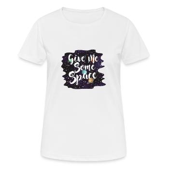 Suivant Étoiles de l’espace planète espace cadeau - T-shirt respirant Femme - blanc - Devant - AI Model Female 172 dark (172cm)